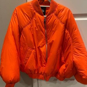 ZARA PUFFER CROPPED JACKET